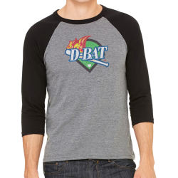 Black 3/4 Sleeve Baseball T-Shirt