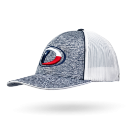 Circle D Texas Flag Logo Flex Fit Cap - Navy Heather